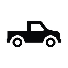 Pickup truck automobile transport icon vehicle automotive icon transportation travel machine drive 