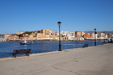 Stary Port Wenecki w mieście Chania, Kreta, Grecja