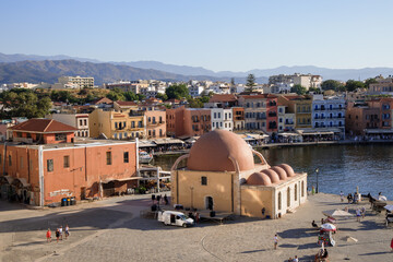Stary Port Wenecki w mieście Chania, Kreta, Grecja