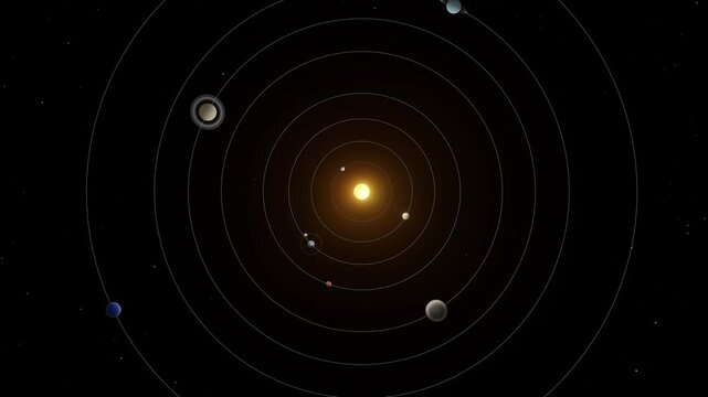 Zooming into planet mercury from outside of solar system