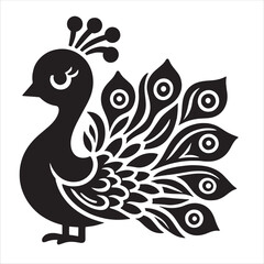 Fototapeta premium Peacock svg