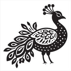 Fototapeta premium Peacock svg