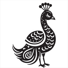 Fototapeta premium Peacock svg