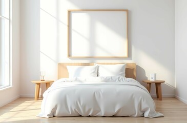 Fototapeta premium bedroom with bed
