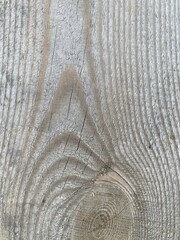 Close-up of weathered wooden plank showing intricate grain and knot details