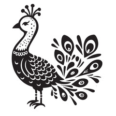 Fototapeta premium Peacock svg