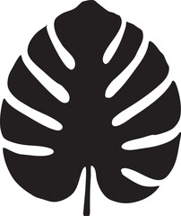 Monstera Leaf Silhouette A Bold Tropical Design Element for Modern Projects and Creative Applications