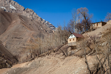 Small rural house in the mountains, Tajikistan