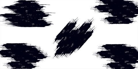 Brush strokes text boxes. Vector paintbrush set. Grunge design elements. Dirty texture banners. Ink splatters. Painted objects.