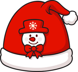SANTA CLAUS HAT VECTOR