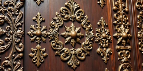 Intricate filigree, ornate carvings, aged patina, rich dark wood, vintage charm,   old world charm,   nostalgia