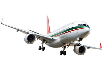 Naklejka premium Airplane flying isolated on transparent background