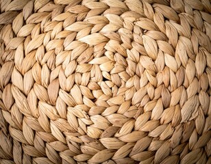 Beige Woven Texture Background Closeup