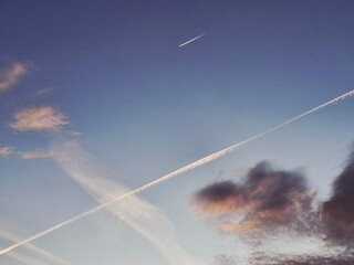 Airplane in the sky