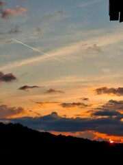 Sunset in the sky