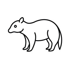 Obraz premium simple-mammals-animal-icon-include-after-on-white-.eps