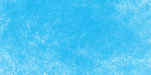 Obraz premium Modern blue powder style grunge textured abstract bright paper watercolor stain with hand paint background, texture for design distressed grunge smoky painted artistic watercolor cyan background.