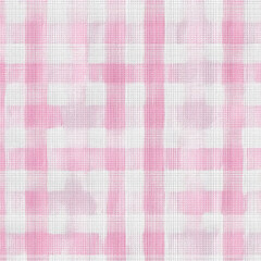 Soft Pastel Pink Gingham Check Pattern Seamless Textile Design