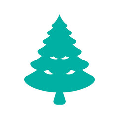 Cartoon Inspired Christmas Tree Drawing Silhouette