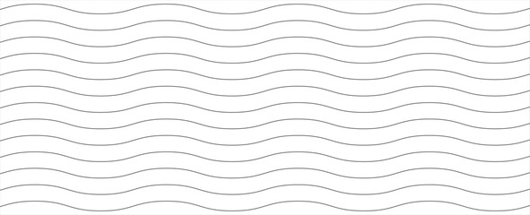 Waves line set. Wave ornament pattern. Set of wavy zigzag lines. Wave thin line background. vector