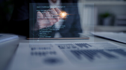JavaScript programming for task manager user interface, handling form submission, input validation,...