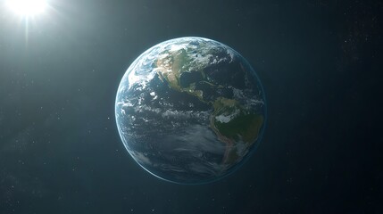 Obraz premium A visual showing how carbon dioxide and other gases keep heat from escaping Earth’s atmosphere, contributing to climate change.