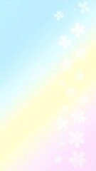 Pastel Floral Background with Soft White Flowers