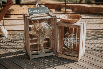 Des décorations de style bohème pour un mariage