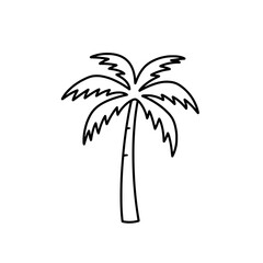Tropical Silhouette: A stylized outline of a graceful palm tree, a timeless emblem of tropical serenity, invites viewers to envision warm breezes and tranquil shores.