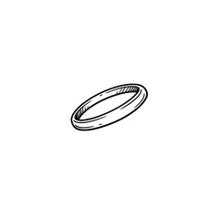 Celestial Halo Illustration: A simple yet elegant line drawing of a celestial halo, radiating a sense of serenity and divinity, ready to add a touch of grace.