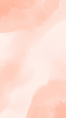Peach Pastel Watercolor Background in Vertical Format for Wedding, Cosmetics, Wellness and Branding

