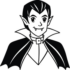 vampire character with cape
