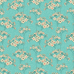 Classic Flower Pattern for Digital Textile Printing