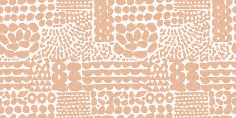 Calm minimal shape seamless border. Gender neutral baby nursery decor edging. Scandi style sketch tape in decorative kid fashion swatch. 