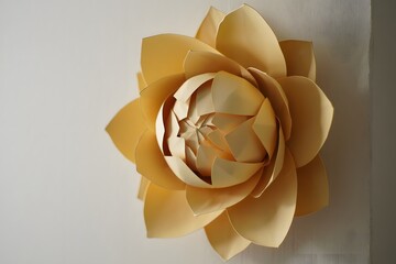 Paper flower craft diy tutorial handmade decoration art design beautiful floral origami bloom