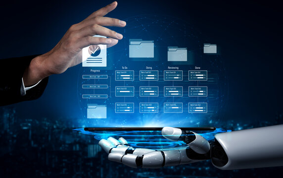 AI enhances task workflow management with real-time progress tracking, status visualization, and automated updates to optimize productivity and team coordination Vouch