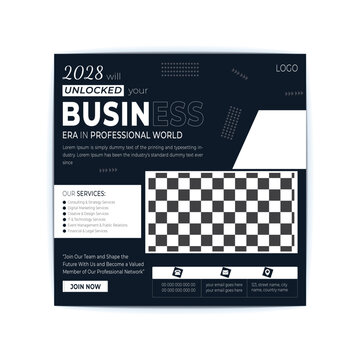business social media post banner template