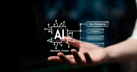 AI assistant with LLM, big data, machine learning, and generative AI powers prompt engineering and...