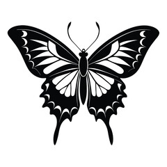Butterfly silhouette vector