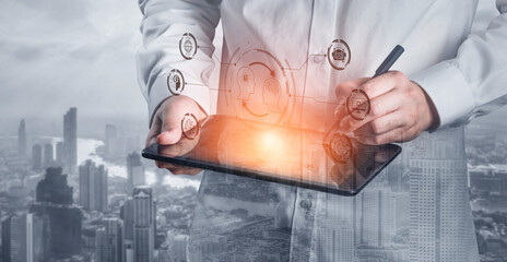 AI assistant with LLM, big data, machine learning, and generative AI powers prompt engineering and...