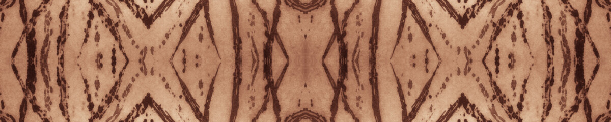 Ochre Geometry Seamless. Art Deco Backdrop. Ochre