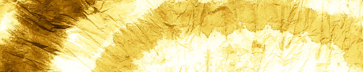 Yellow Dirty Art Shibori.  Acryl Colors On