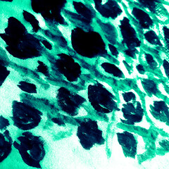 Cool Leopard Stripe. Love Animal Print. Mint