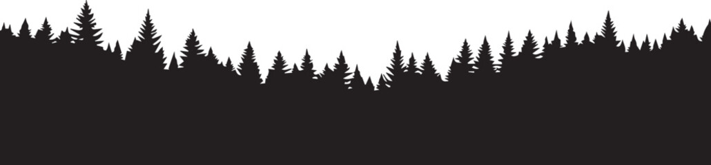 Fototapeta premium vector illustration of Forests / Tree lines