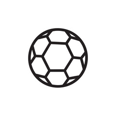 Classic soccer ball design for sports graphics or promos