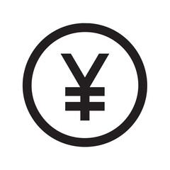Obraz premium Yen currency symbol in a circular shape for financial purposes