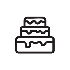 Elegant three tiered cake design for wedding celebrations