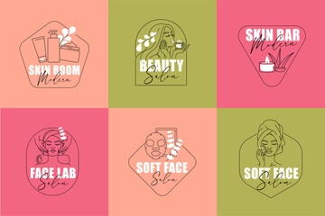 Beauty and Skincare Logo Pack. Ready-Made Brand Templates for Cosmetics and Spa