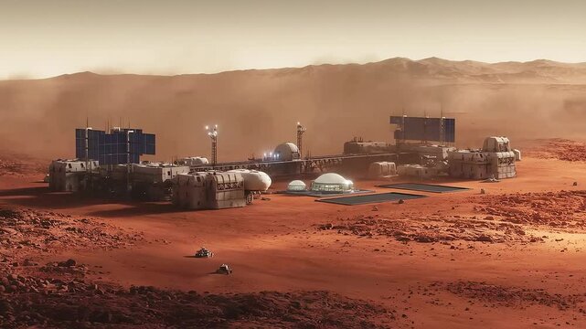 Mars permanent human research and habitation station