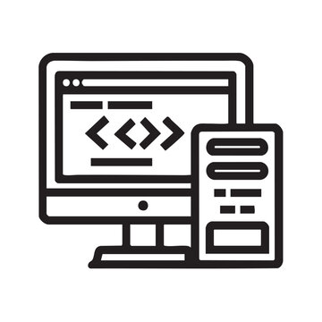 Computer workstation setup for coding and programming tasks